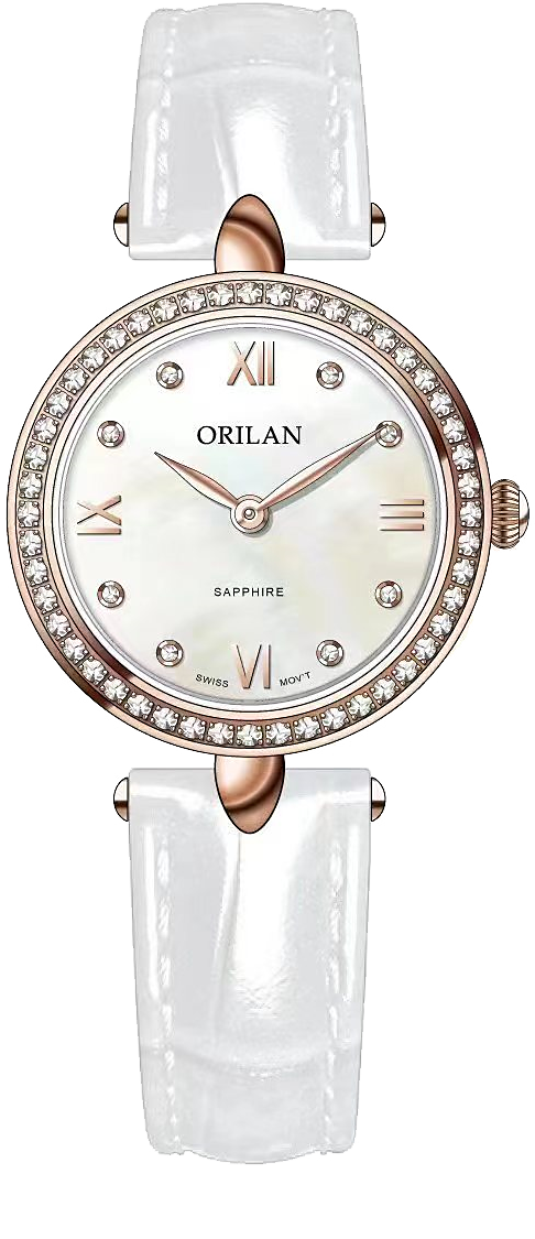 欧瑞朗 腕表 环绕锆石时尚女士石英手表